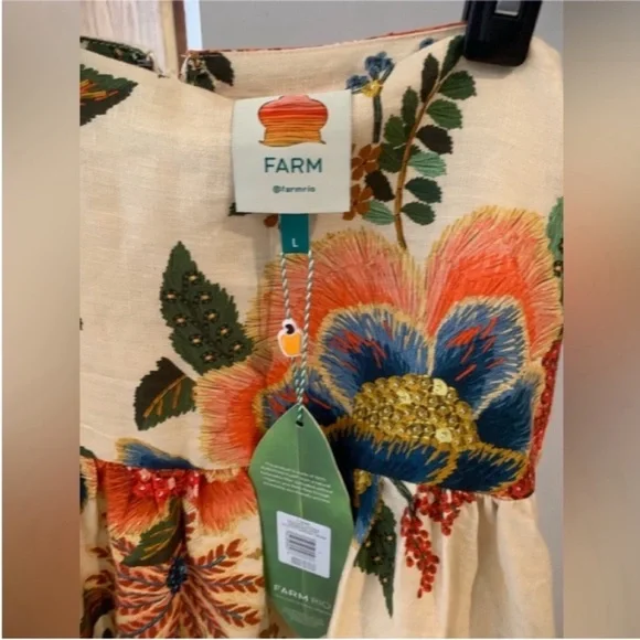 Delicate garden midi skirt - Picture 3 of 6